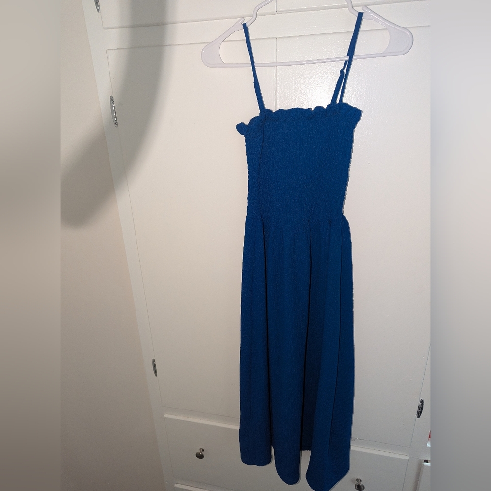 H&M Blue Midi Dress